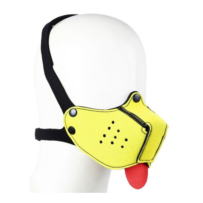 Kinky Puppy Museau + Langue Néoprène Puppy Jaune